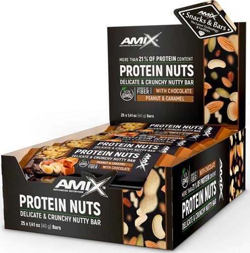 Amix Protein Nuts Bar 25 barritas x 40 gr Amix Protein Nuts Bar 25 barritas x 40 gr