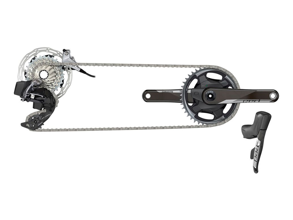 Sram Red E-tap Axs 1x Grupo Hidro Flat Mount 6b 2p Sram Red E-tap Axs 1x Grupo Hidro Flat Mount 6b 2p