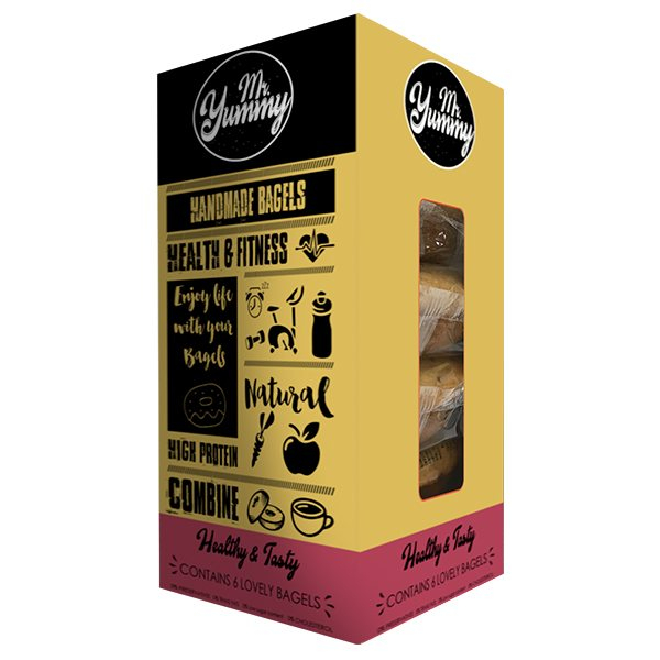 Mr. Yummy Blueberries Bagel 60g 6 Unidades Mr. Yummy Blueberries Bagel 60g 6 Unidades