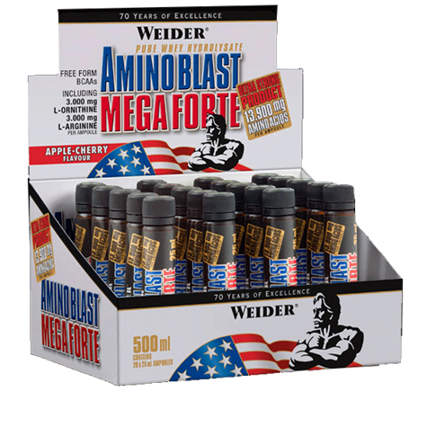 Weider Amino Blast Mega Forte 20 Amp. Weider Amino Blast Mega Forte 20 Amp.