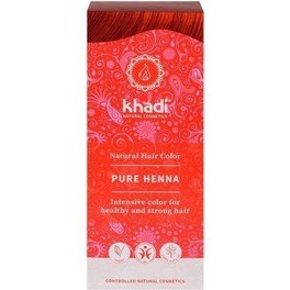Khadi Henna Natural 100% Pura Rojo 100 G