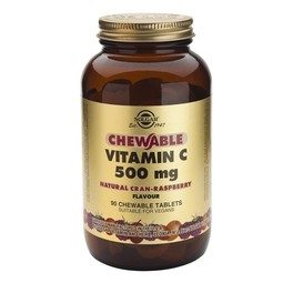 Solgar Vitamina C (Sabor Frambuesa) 500 Mg 90 Comp