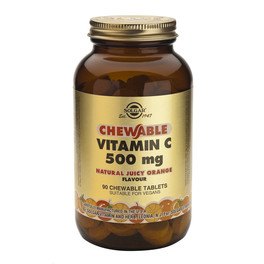 Solgar Vitamina C (Sabor Naranja) 500 Mg 90 Comp