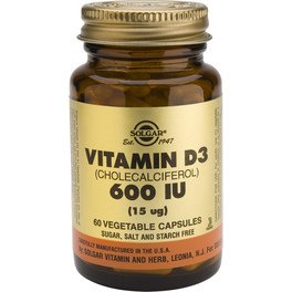 Solgar Vitamina D3 600ui 15 mcg 60 Vcaps