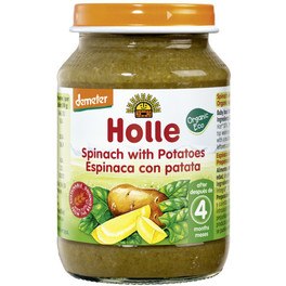Holle Potito Espinacas Con Patata +4 Meses 190g