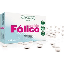 Acide folique naturel Soria 200 mg. X 48 Délai