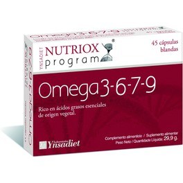 Ynsadiet Omega 3-6-7-9 45 Pérolas Nutriox