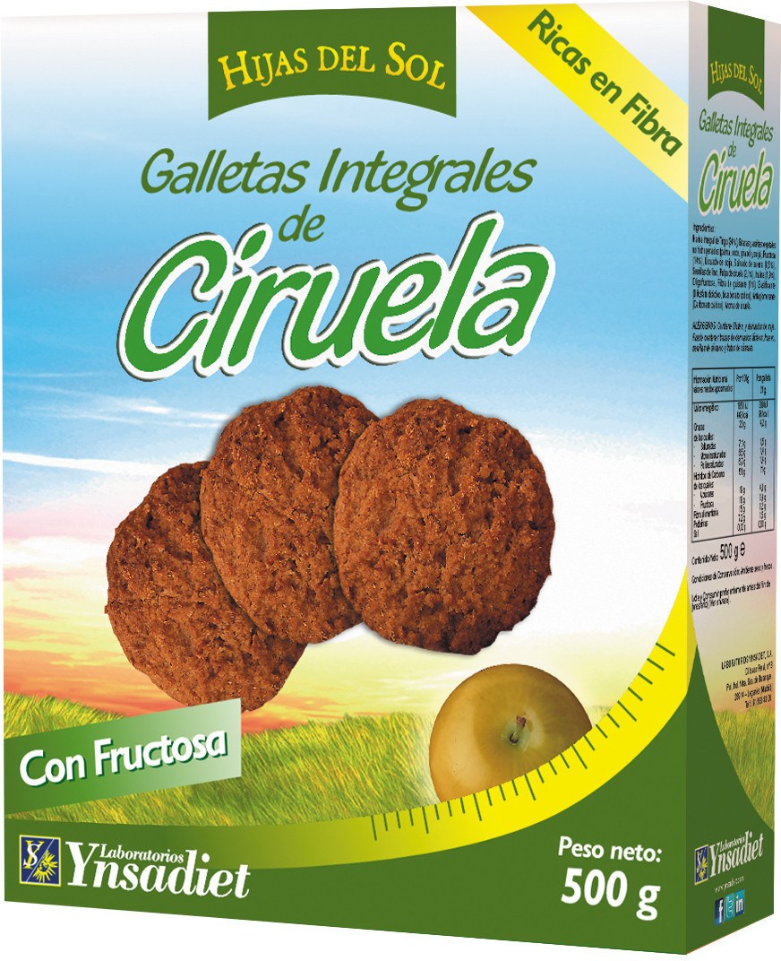Ynsadiet Galleta Fibro Ciruela 500 Gr Ynsadiet Galleta Fibro Ciruela 500 Gr
