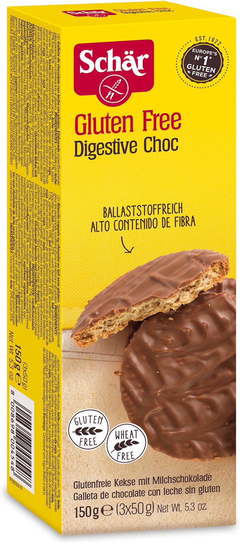 Dr. Schar Digestive Choc 150g - BULEVIP