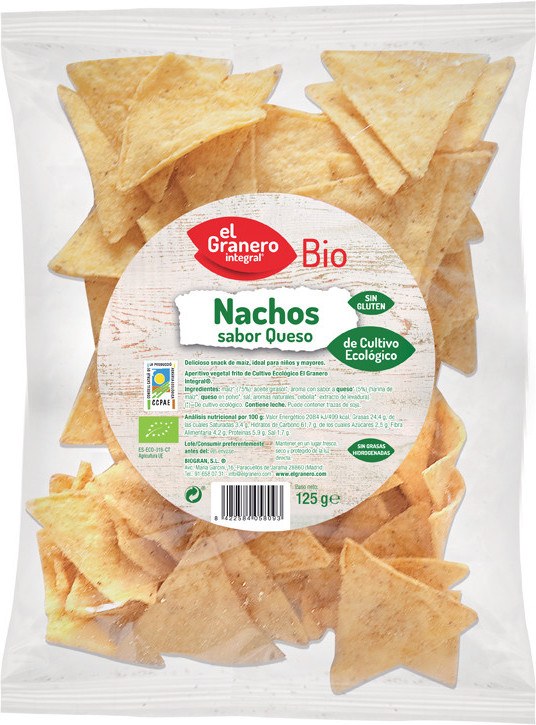 El Granero Integral Nachos Queso Bio 125 Gr El Granero Integral Nachos Queso Bio 125 Gr