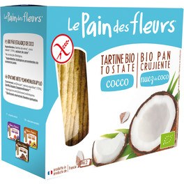 Le Pain Des Fleurs Pan Crujiente con Coco / Sin Gluten y Bio 150 Gr