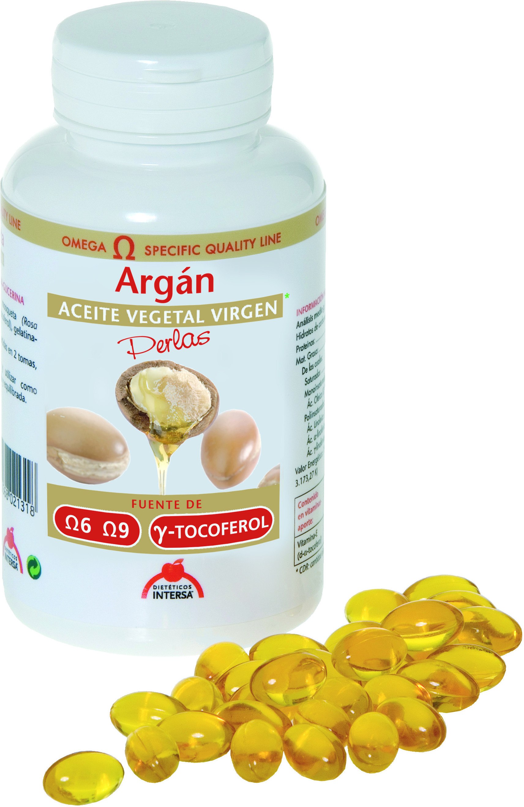 Intersa Aceite Vegetal Argan 80 Perlas Intersa Aceite Vegetal Argan 80 Perlas