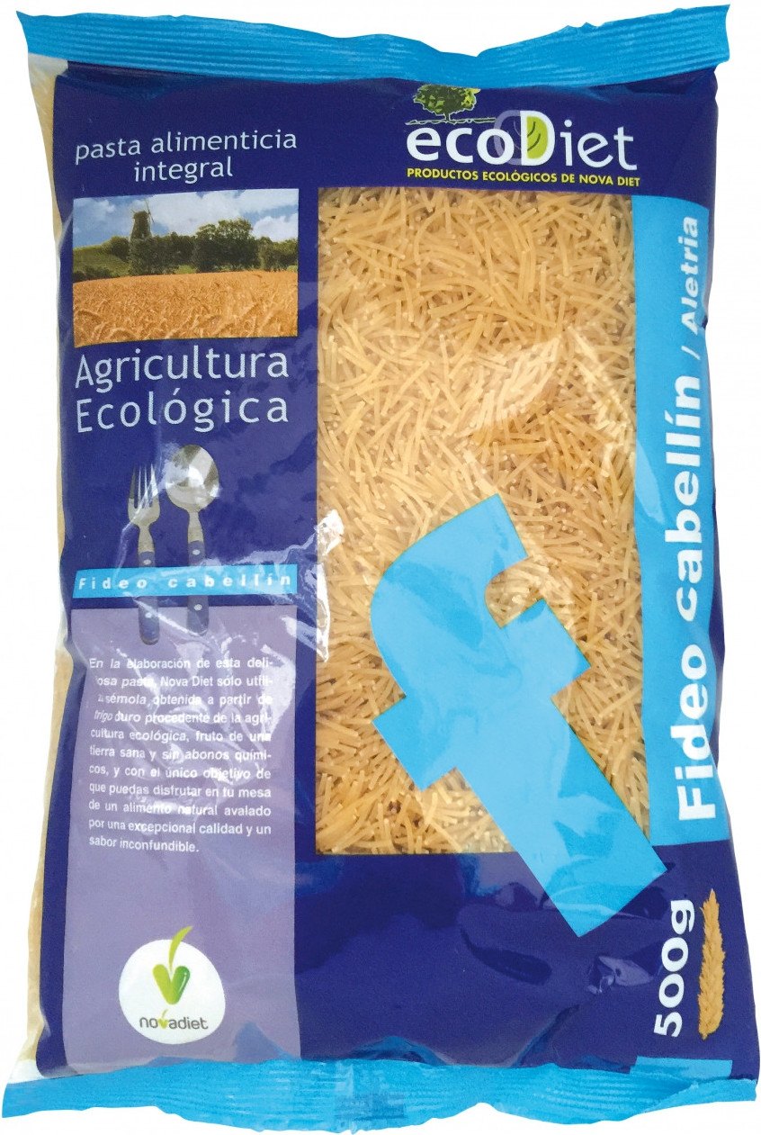Novadiet Fideos Cabellin Integrales Ecodiet 500 G Novadiet Fideos Cabellin Integrales Ecodiet 500 G