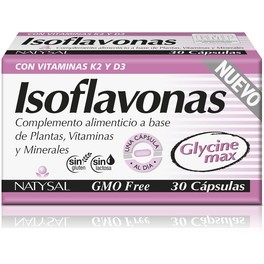 Natysal Isoflavonas Con Vitaminas K2 D3 Nuevo 30 Cap