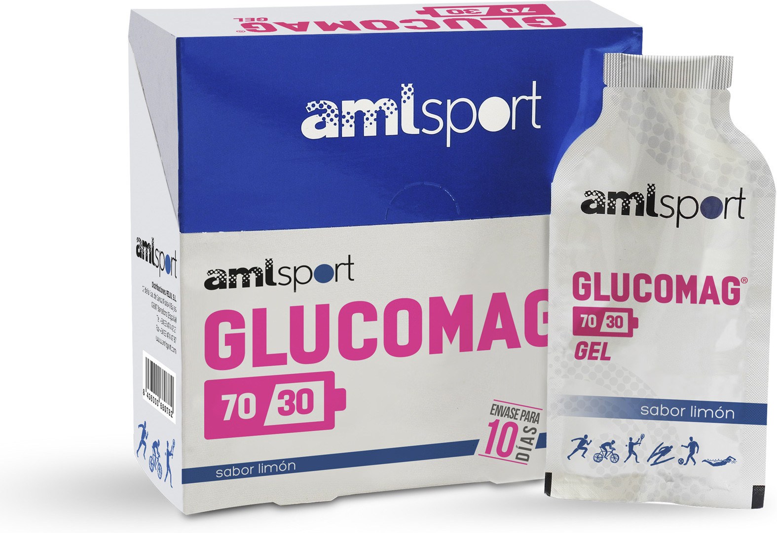 Aml Sport Glucomag 70/30 Gel (10 Sobres De 30 Ml ) Aml Sport Glucomag 70/30 Gel (10 Sobres De 30 Ml )