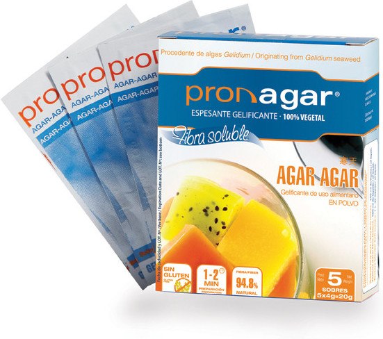 Pronagar Agar Agar En Polvo Sin Gluten Sobres 4 Gr X 5 Uds Pronagar Agar Agar En Polvo Sin Gluten Sobres 4 Gr X 5 Uds