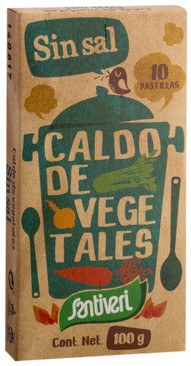 Santiveri Caldo Vegetal Sin Sal 10 Pastillas Santiveri Caldo Vegetal Sin Sal 10 Pastillas