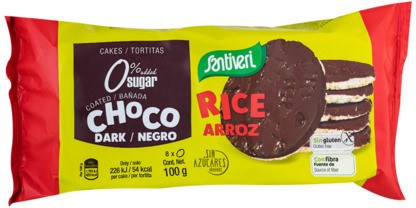 Santiveri Tortitas Arroz Choco.negro 8u Santiveri Tortitas Arroz Choco.negro 8u