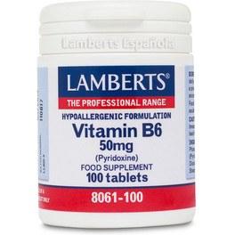 Lamberts Vitamina B6 50 mg 100 comprimidos