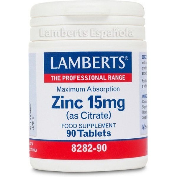 Lamberts Zinc (Citrato) 15 Mg 90 Tabs