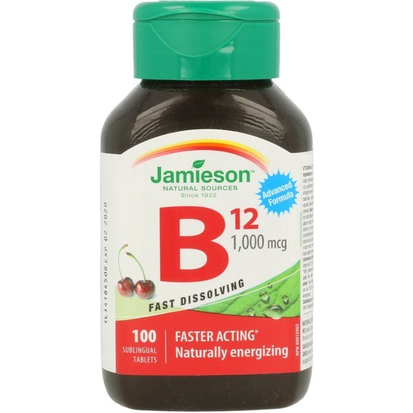 Jamieson Vitamina B12 (Metilcobalamina) 1000mcg 100 Tableta BULEVIP