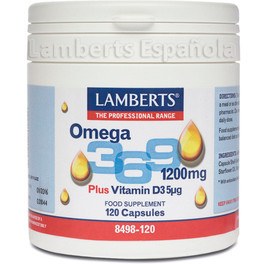 Lamberts Omega 3,6,9 1200mg mais vitamina D3 5ag 120cap