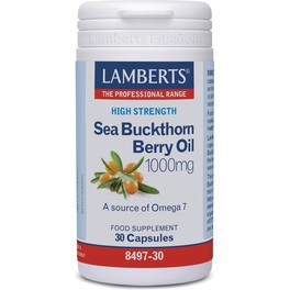 Óleo de frutas de espinheiro marítimo Lamberts 1000 mg 30 cápsulas