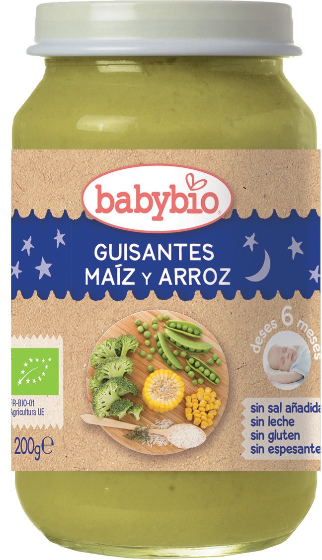 Babybio Potito Guisantes Maiz Arroz 200 Gr Babybio Potito Guisantes Maiz Arroz 200 Gr