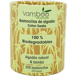 Vamboo Bastoncillos Algodon Bambu 200 U
