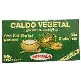 Integralia Caldo Vegetal Eco Con Sal Marina 6 Cubitos X 11 Gr