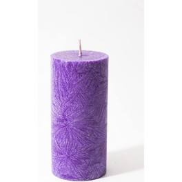 Vela cilíndrica de pilar violeta Kerzerfarm