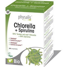 Physalis Chlorella + Spirulina 200 Comprimidos