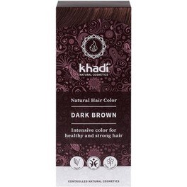 Khadi Herbal Color Marrom Escuro 100 G