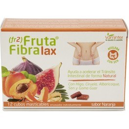 Vaminter Fruta+fibra Lax Acelera 12 Cubos Masticables 120 G