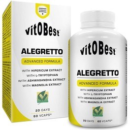 VitOBest Alegretto 60 VegeCaps / Extratos Vegetais + Aminoácidos + Vitamina B6