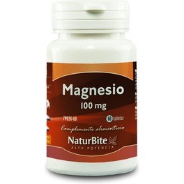 Naturbite Magnesio 100 Mg 60 Tabs (Oxido De Mg )