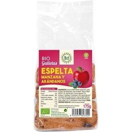 Solnatural Galletas Espelta Manzana-arandanos Bio 175 G