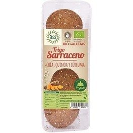 Solnatural Galletas T.sarraceno Chia-quinoa-curcuma 175 G