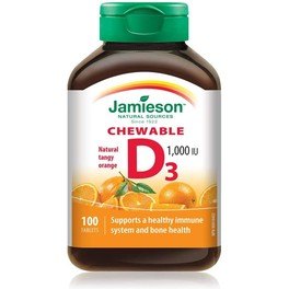 Jamieson Vitamina D3 1000ui/25mcg Naranja 100 Tabletas