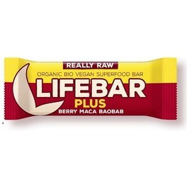 Lifefood Lifebar Plus Frutos Rojos Y Maca Bio 47 Gr