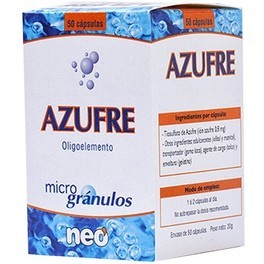 Neo - Soufre 50 Capsules - Pour la formation de collagène et la contribution au tissu conjonctif et à la peau