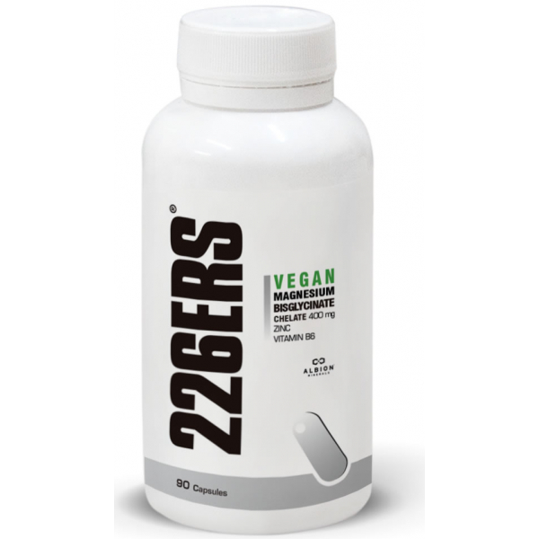 226ERS Vegan Magnesium Bisglycinate - Magnesio Quelado, Zinc y Vitamina B6 90 caps