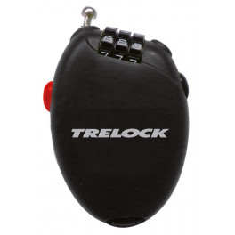 Trelock Candado De Bolsillo Combinacion Rk75 Retractil 75 Cm - 6 Mm Negro