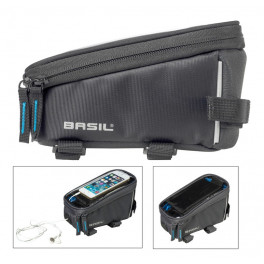 Basil Bolsa Cuadro Para Telefono Sport Design C/reflectante Gris Impermeable 1l(19x11x11) Con Velcro