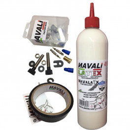 Navali Kit Tubeless (11 M X 24 Mm-latex 500 Ml-2 Valvulas Presta 44 Mm)