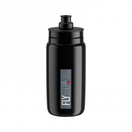 Elite Bidon Fly Negro Logo Gris 550 Ml