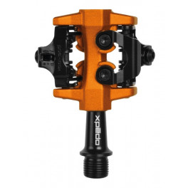 Xpedo Pedales Automaticos Clipless Cxr Compatible Con Spd Cyclocross 9/16"negro/naranja