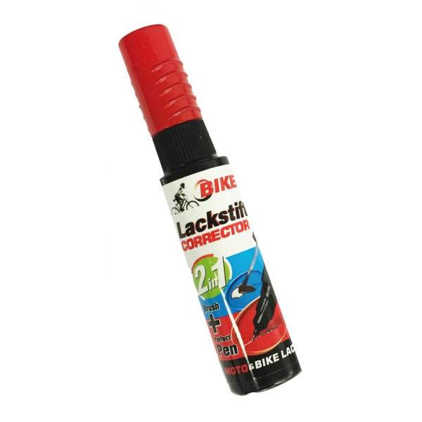 Lápis de reparo de pintura Fasi Bikefit 2 em 1 sinal vermelho 12 ml