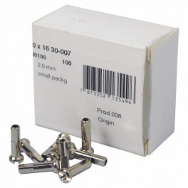 Dt Swiss Boite de 100 Embouts Dt Laiton 2 X 16 Mm