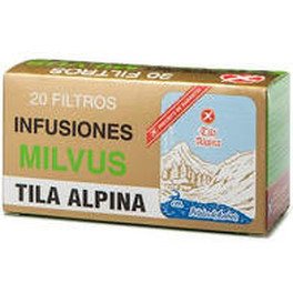 Milvus Tila Alpina 20 filtros com pétalas de flor de laranjeira